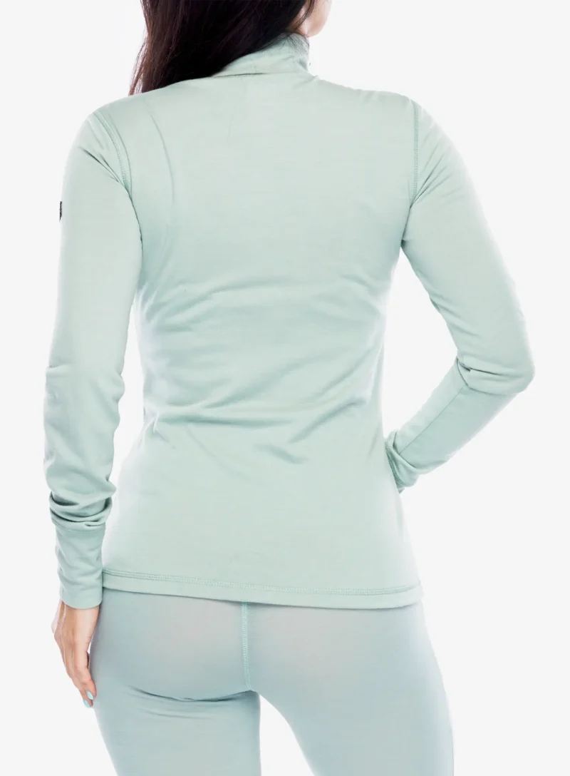 Bluza de corp femei Super.natural Arctic230 Zip 1/4 - light jade preţ