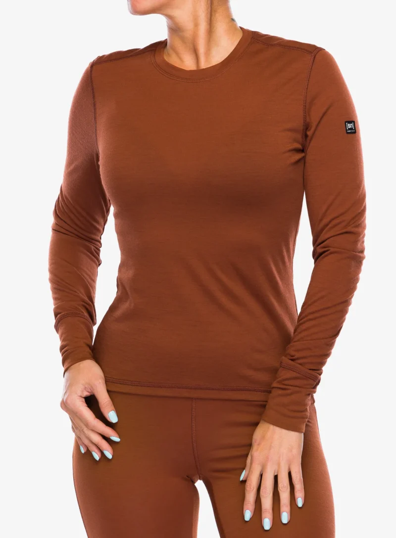 Bluza de corp femei Super.natural Tundra175 Ls - horn brown