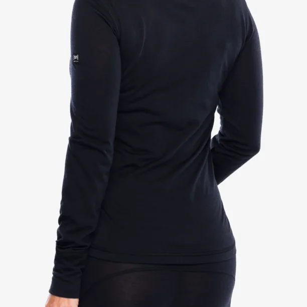 Bluza de corp femei Super.natural Tundra175 Turtleneck - jet black preţ