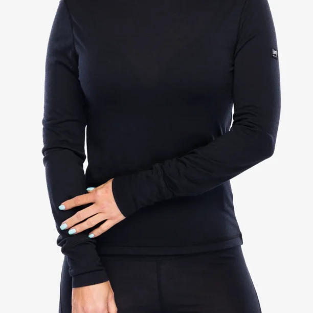 Bluza de corp femei Super.natural Tundra175 Turtleneck - jet black