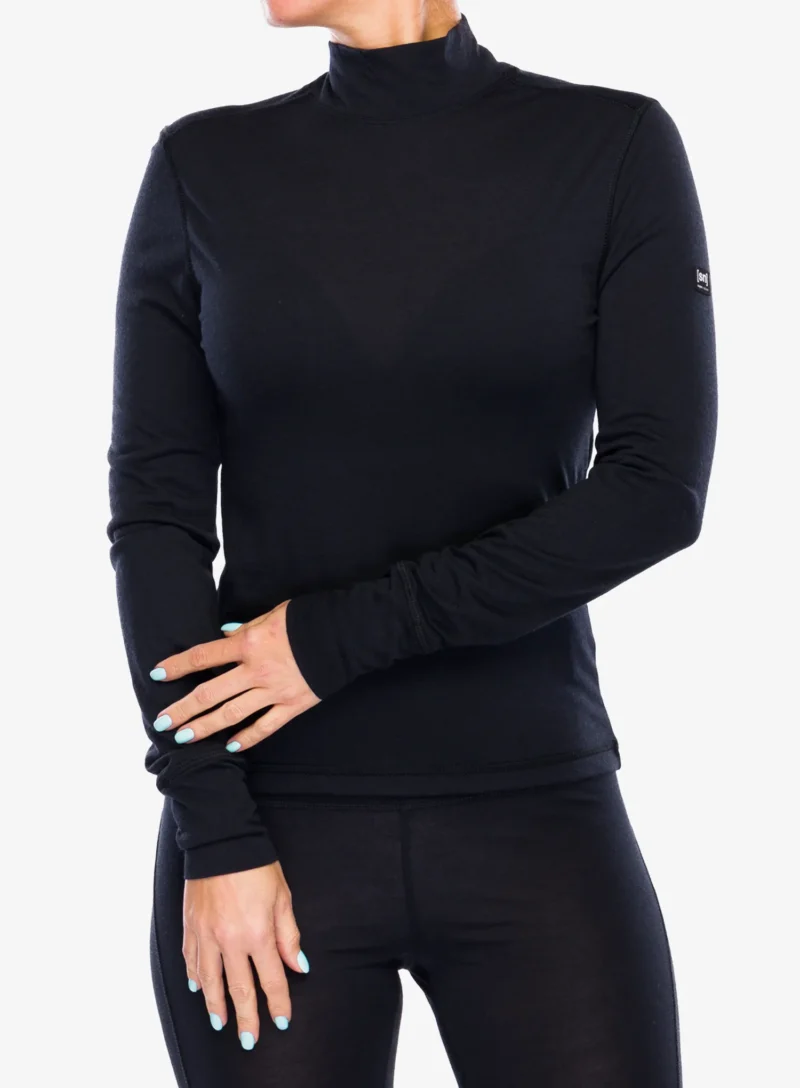 Bluza de corp femei Super.natural Tundra175 Turtleneck - jet black