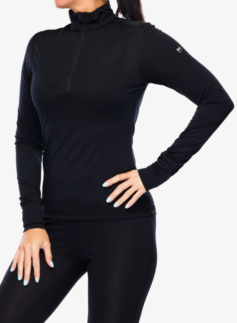 Cumpăra Bluza de corp femei Super.natural Tundra175 Zip 1/4 - jet black