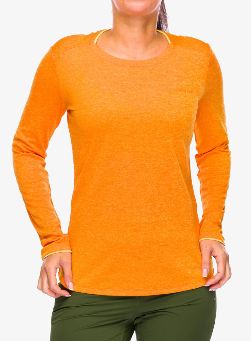 Bluza de corp femei Vaude Essential LS T-Shirt - kurkuma