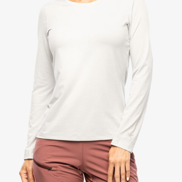 Bluza uscare rapida Arcteryx Taema Crew Neck Shirt LS - atmos heather