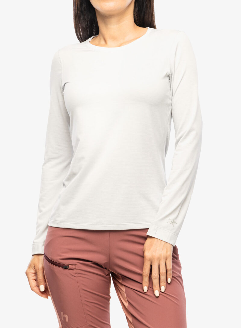 Bluza uscare rapida Arcteryx Taema Crew Neck Shirt LS - atmos heather