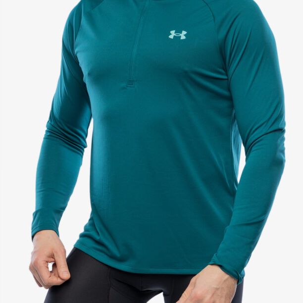 Cumpăra Bluza uscare rapida Under Armour Tech 2.0 1/2 Zip Long Sleeve - hydro teal/radial turquoise