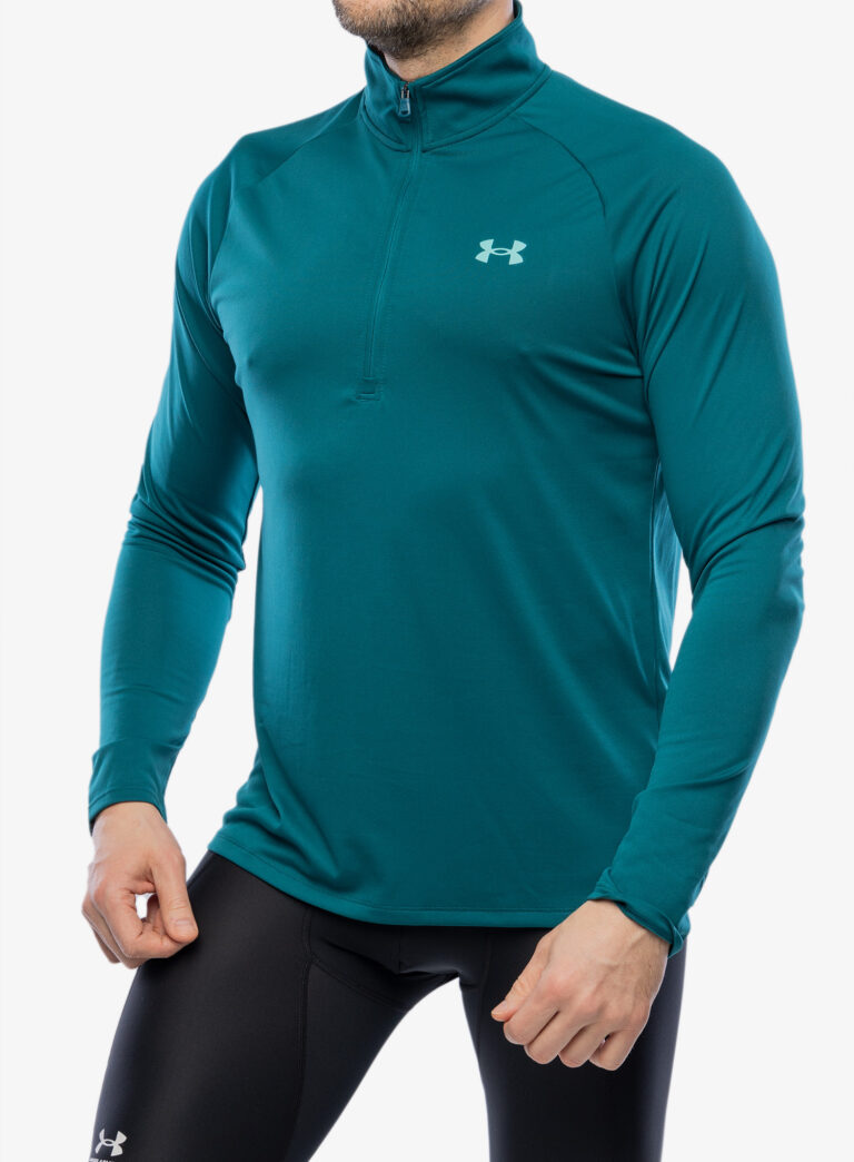 Cumpăra Bluza uscare rapida Under Armour Tech 2.0 1/2 Zip Long Sleeve - hydro teal/radial turquoise