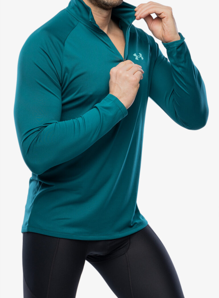 Original Bluza uscare rapida Under Armour Tech 2.0 1/2 Zip Long Sleeve - hydro teal/radial turquoise