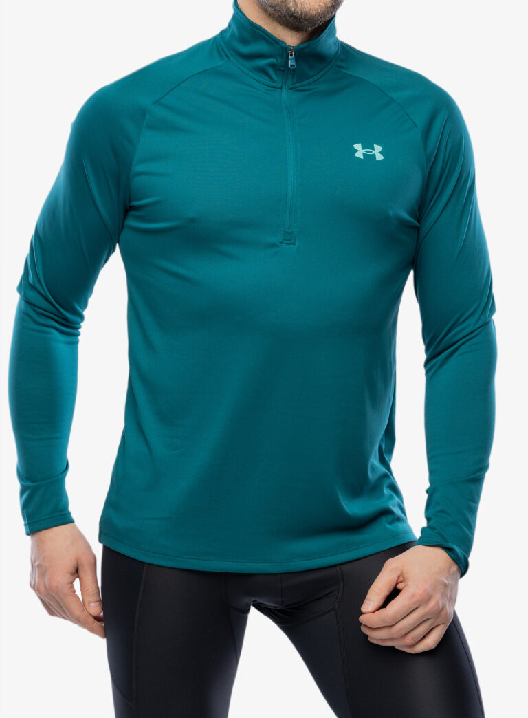 Bluza uscare rapida Under Armour Tech 2.0 1/2 Zip Long Sleeve - hydro teal/radial turquoise