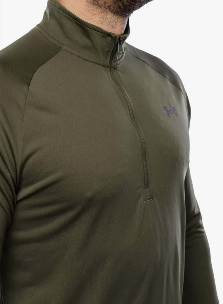 Bluza uscare rapida Under Armour Tech 2.0 1/2 Zip Long Sleeve - marine od green/black - imagine 6