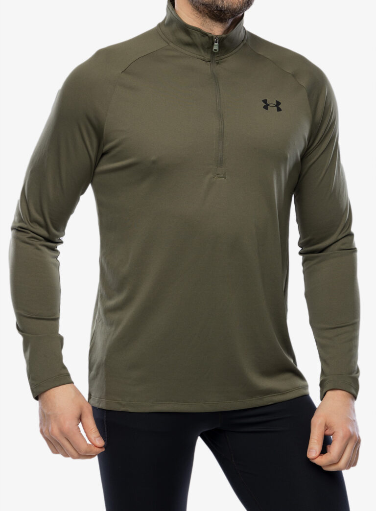 Bluza uscare rapida Under Armour Tech 2.0 1/2 Zip Long Sleeve - marine od green/black