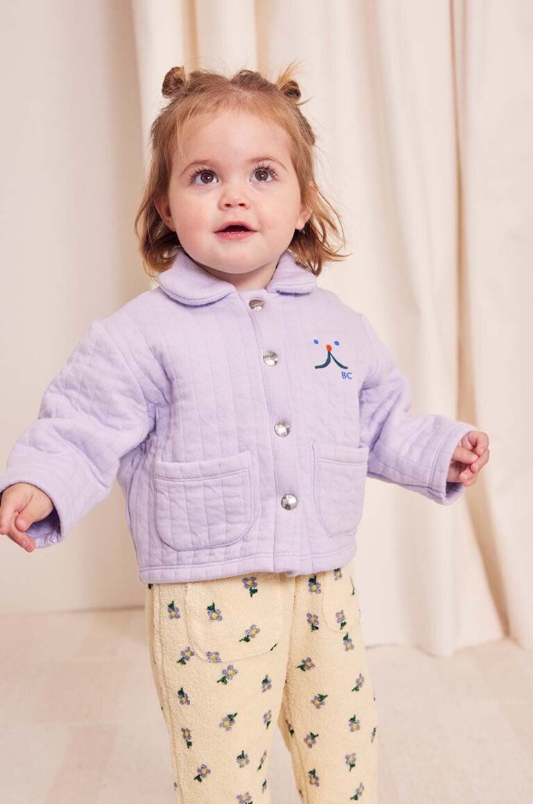 Bobo Choses bluza bebe Funny face culoarea violet