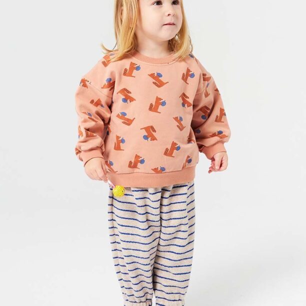 Bobo Choses bluza bebe Hungry Squirrel culoarea portocaliu