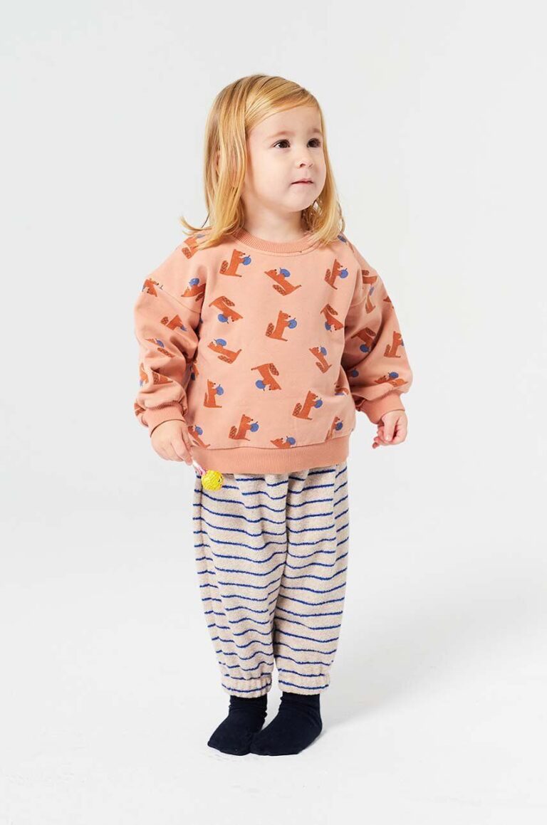 Bobo Choses bluza bebe Hungry Squirrel culoarea portocaliu