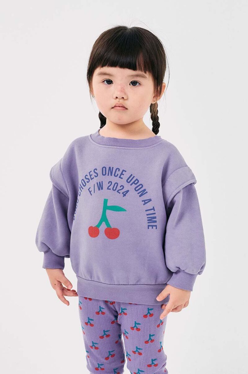 Bobo Choses bluza copii culoarea violet