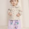 Bobo Choses bluza din bumbac pentru bebelusi Pansy Flower culoarea bej