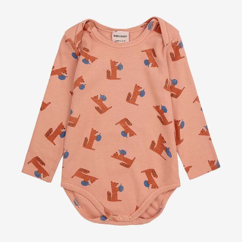 Bobo Choses body bebe Hungry Squirrel 224AB009