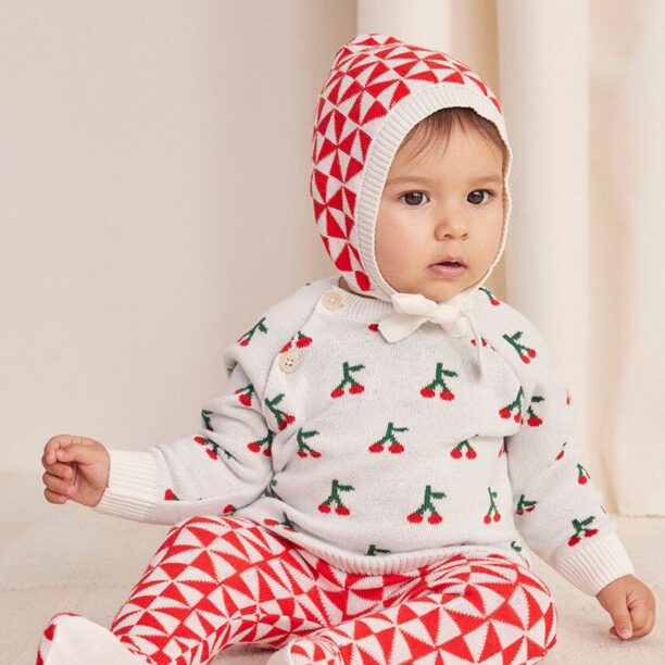 Bobo Choses compleu bebe Cherry culoarea rosu