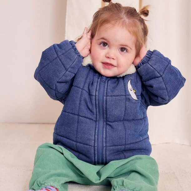 Bobo Choses geaca bebe culoarea albastru marin