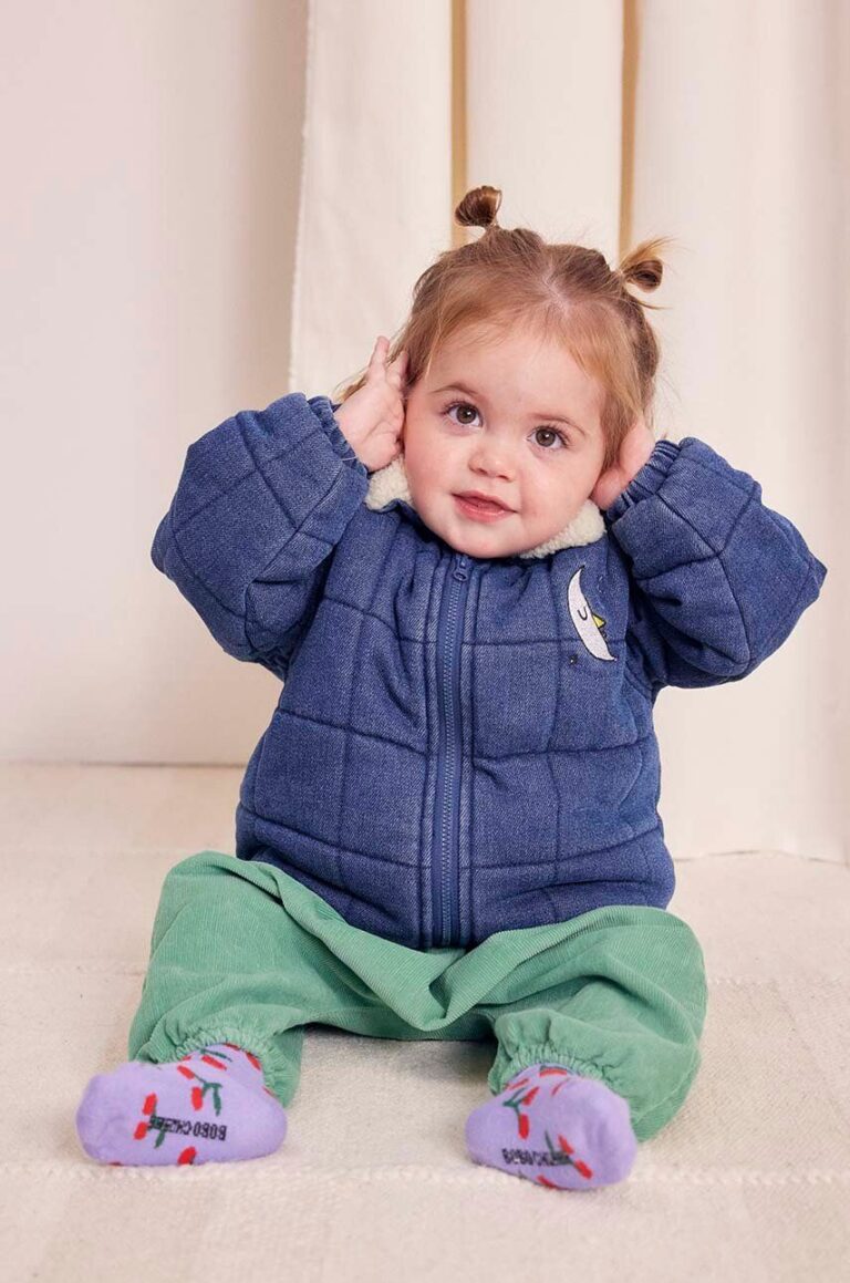 Bobo Choses geaca bebe culoarea albastru marin