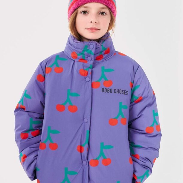 Bobo Choses geaca copii Cherry culoarea violet