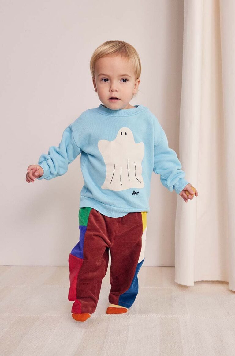 Bobo Choses hanorac de bumbac pentru bebelusi Funny Ghost cu imprimeu