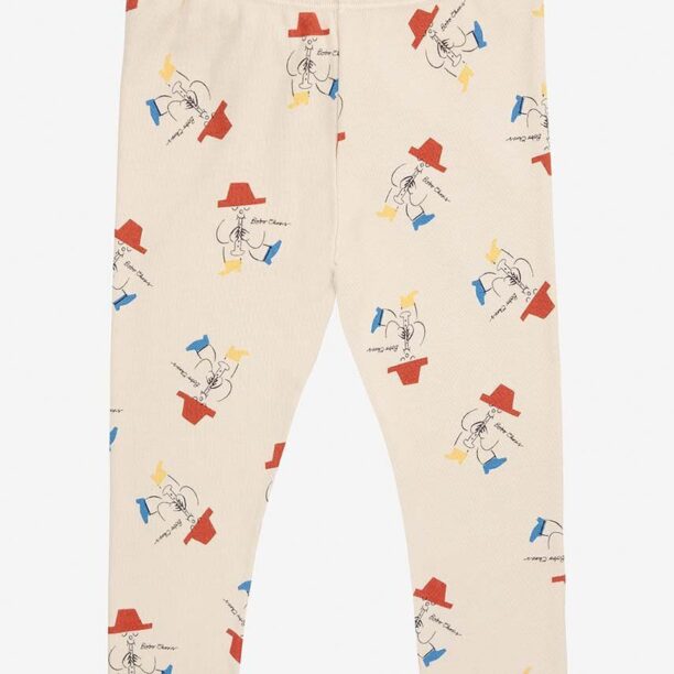 Bobo Choses leggins bebe Magic Flute culoarea bej