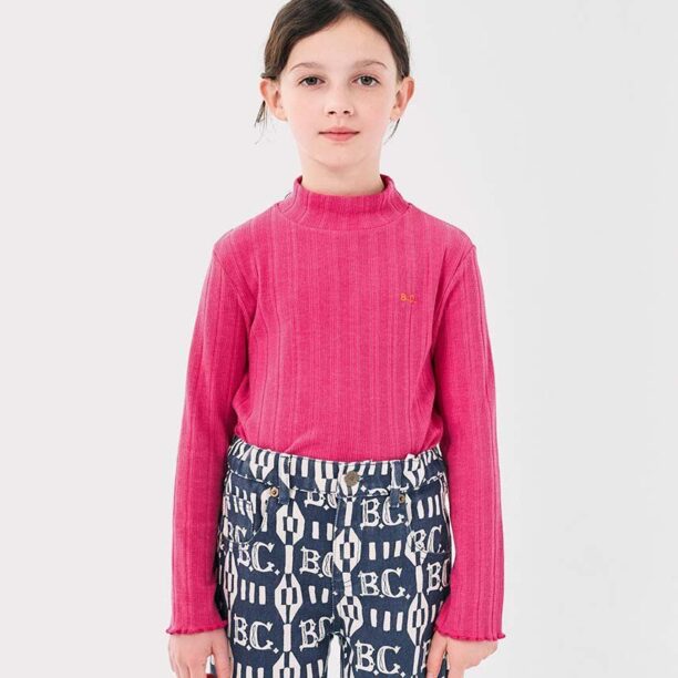 Bobo Choses longsleeve copii culoarea roz