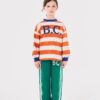 Bobo Choses pantaloni de trening din bumbac pentru copii culoarea verde