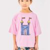 Bobo Choses tricou de bumbac pentru copii Faraway Castle culoarea roz