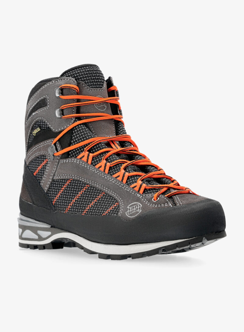 Preţ Bocanci alpinism Hanwag Makra Combi GTX - asphalt/orange