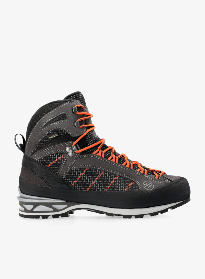 Bocanci alpinism Hanwag Makra Combi GTX - asphalt/orange