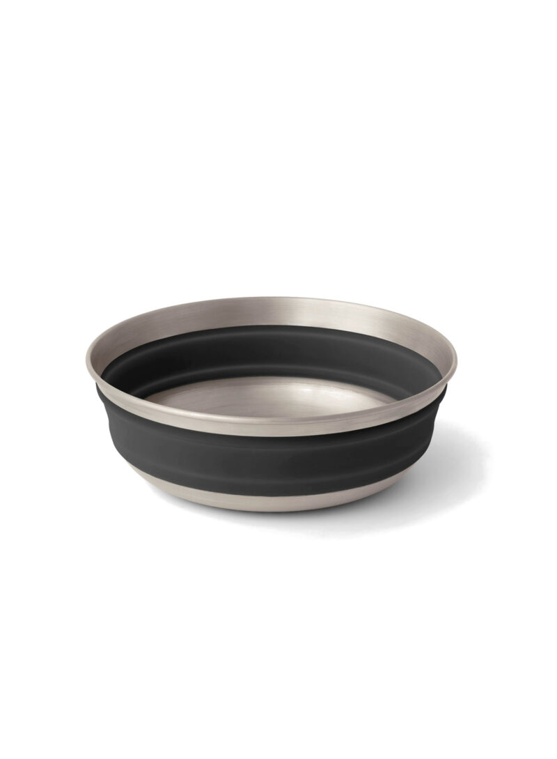 Bol turistic Sea to Summit Detour SL Steel Colla Bowl Medium - black