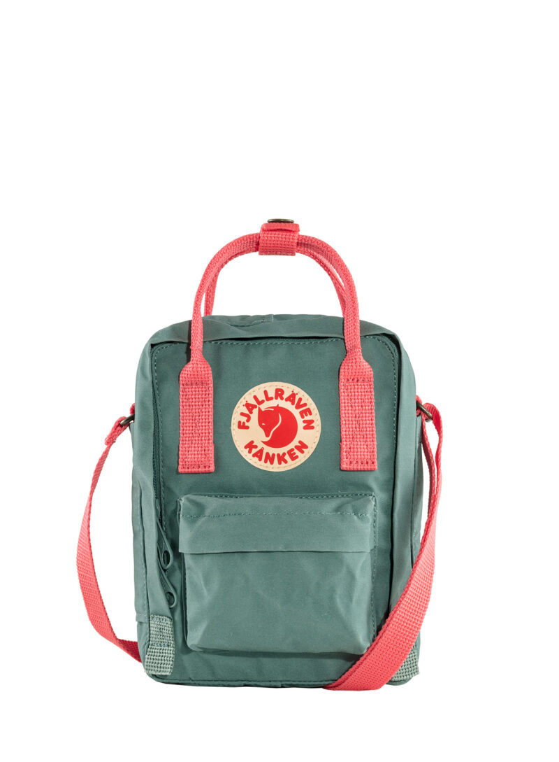 Borsetă Fjallraven Kanken Sling - frost green/peach pink