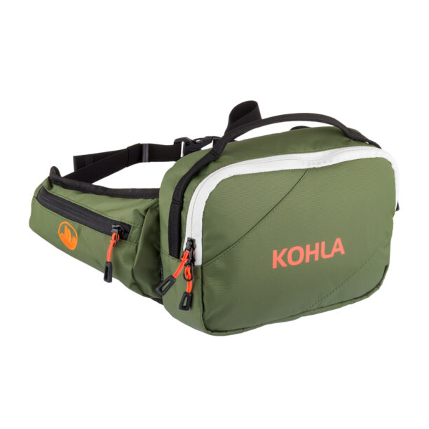 Borsetă Kohla Rustler 2L - bronze green/red orange