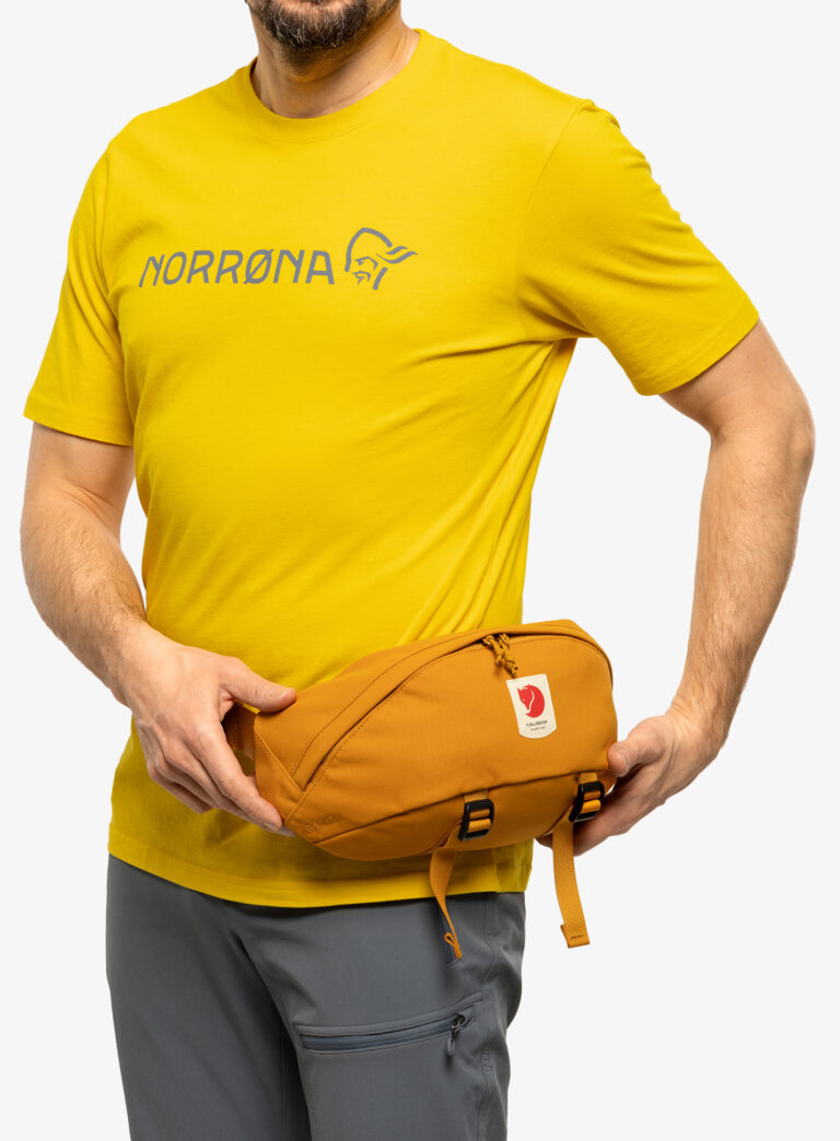 Cumpăra Borsetă de sold Fjallraven Ulvo Hip Pack Large - red gold