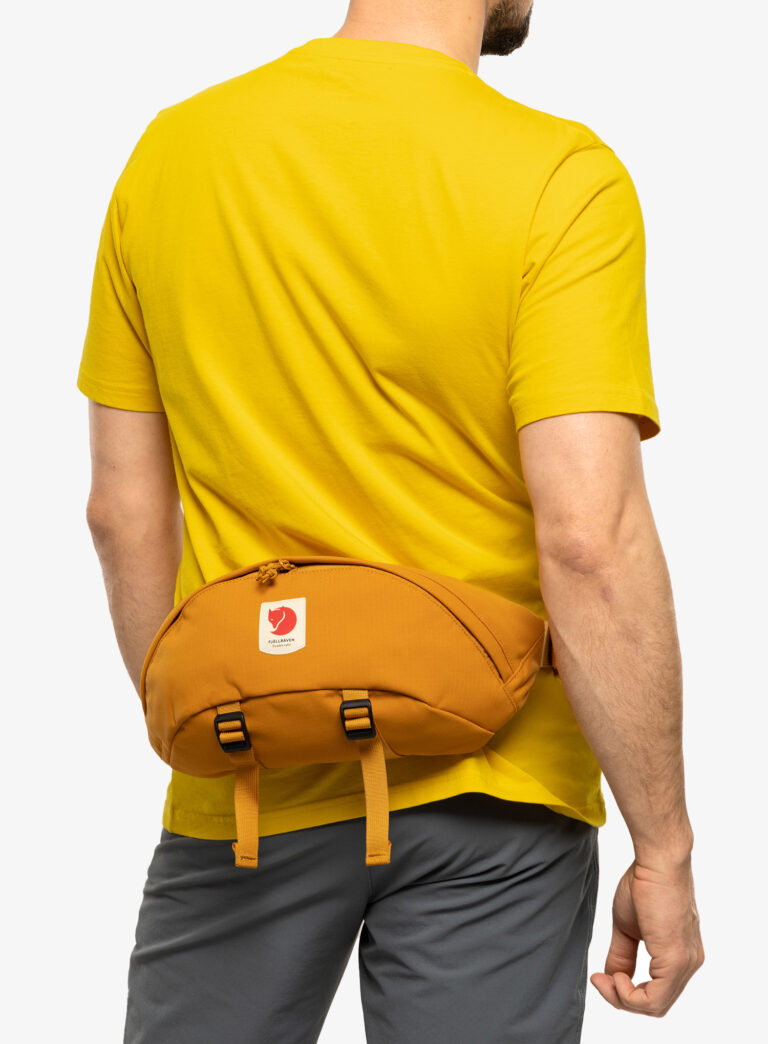 Preţ Borsetă de sold Fjallraven Ulvo Hip Pack Large - red gold