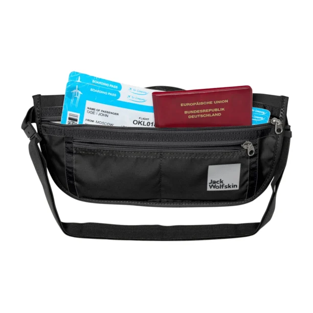 Preţ Borsetă de sold Jack Wolfskin Document Belt De Luxe - black