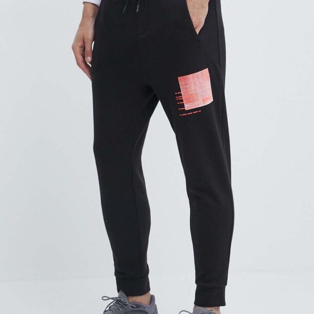 Boss Green pantaloni de trening culoarea negru