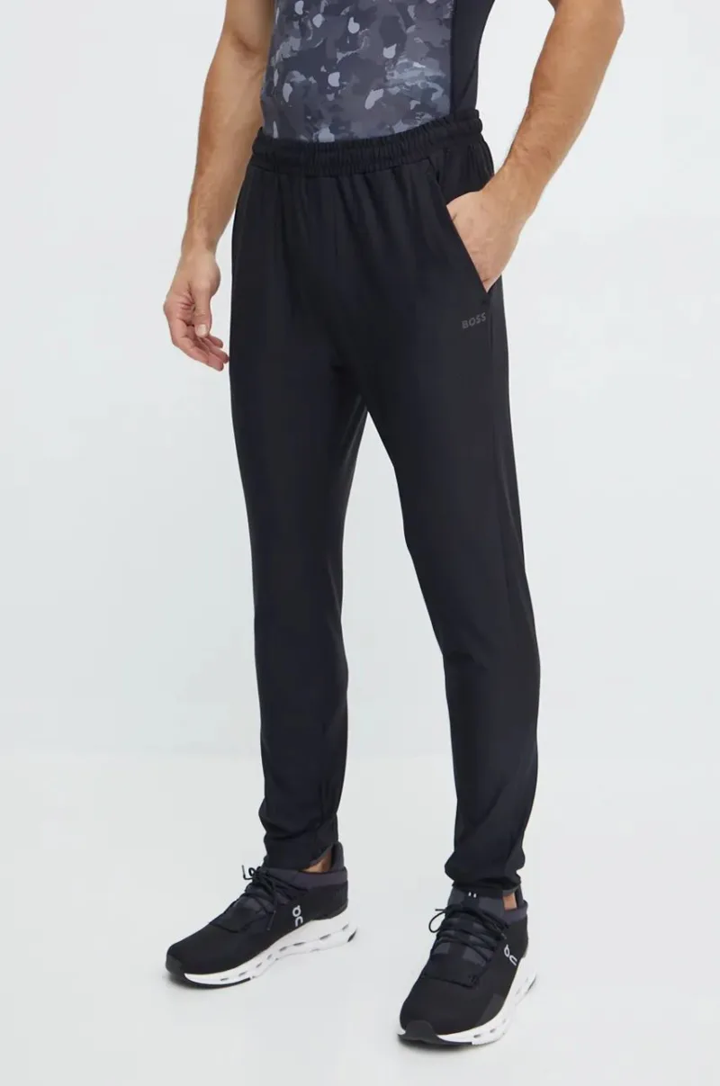 Boss Green pantaloni de trening culoarea negru