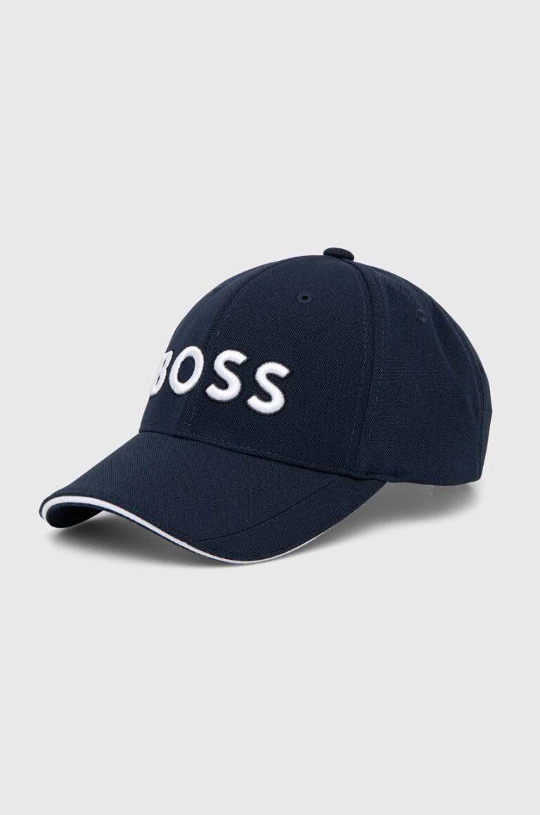 Boss Green sapca culoarea albastru marin