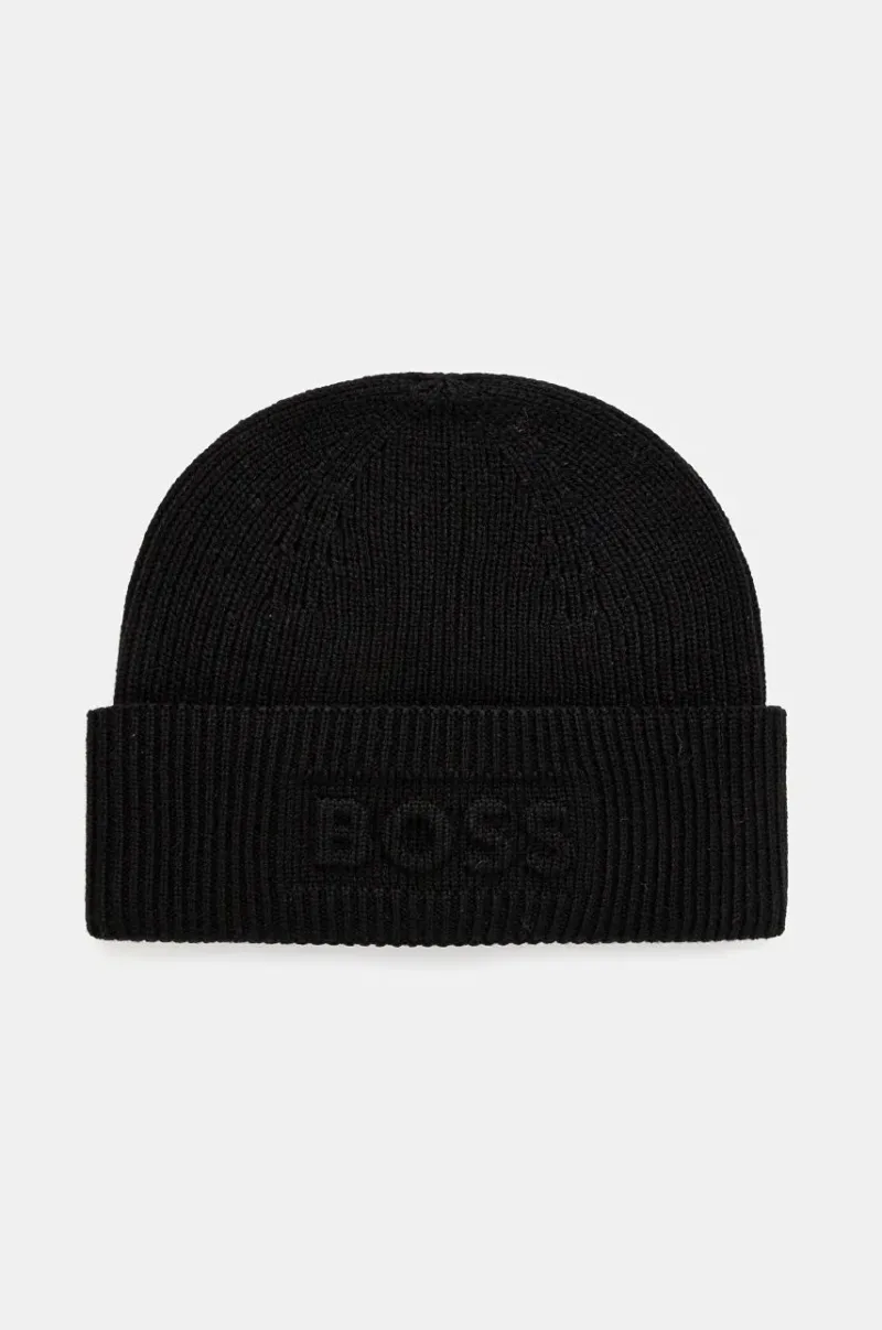 Boss Orange caciula culoarea negru