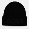 Boss Orange caciula de lana culoarea negru