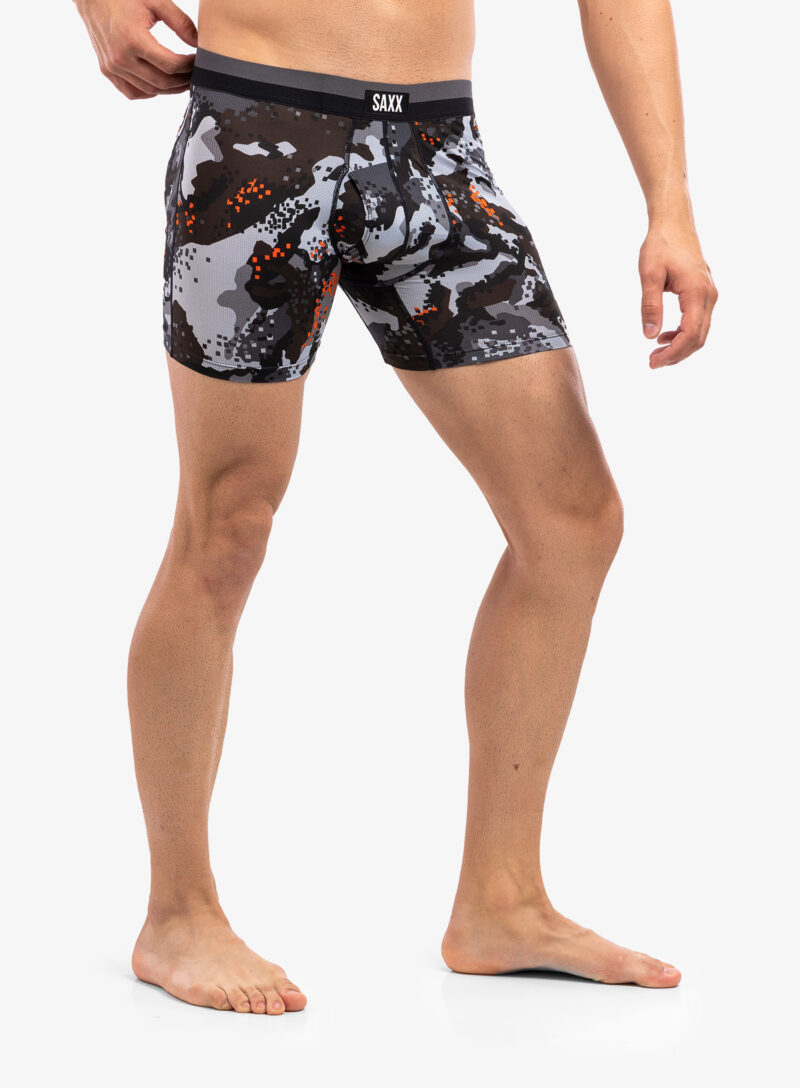 Cumpăra Boxeri SAXX Sport Mesh Brief Fly - graphite digi quake camo