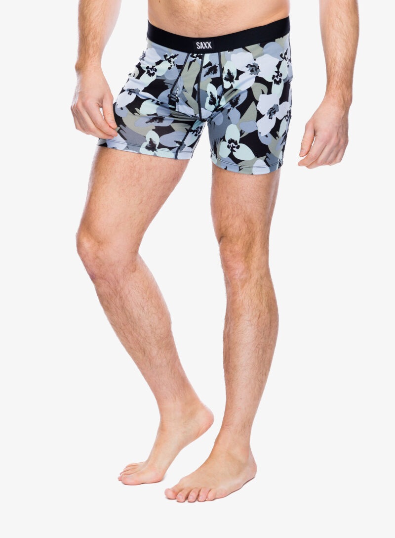 Boxeri Saxx Daytripper Boxer Brief Fly - camo flowers/blue fog