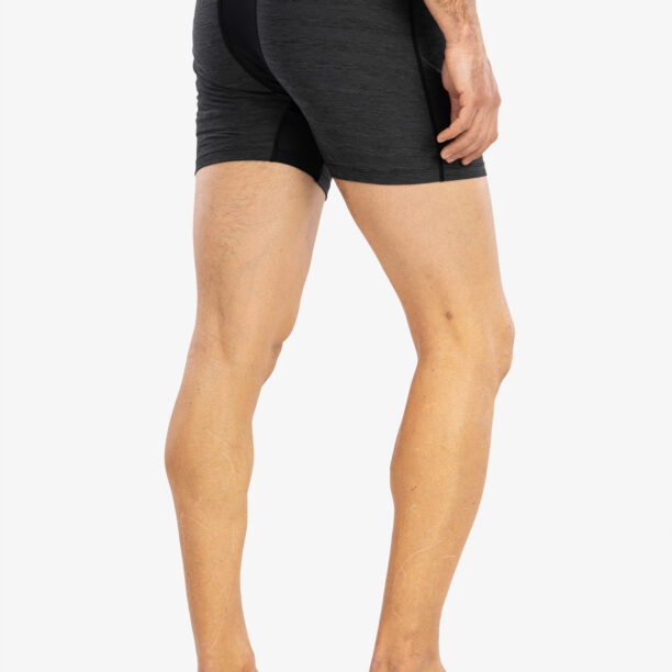 Preţ Boxeri Saxx Hot Shot Boxer Brief Fly - black heather