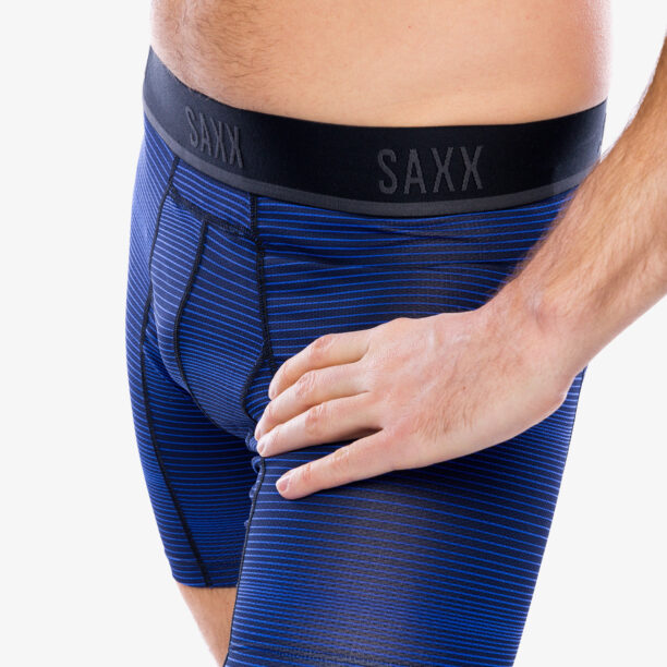 Original Boxeri Saxx Kinetic Light Compression Mesh - variegated stripe/blue