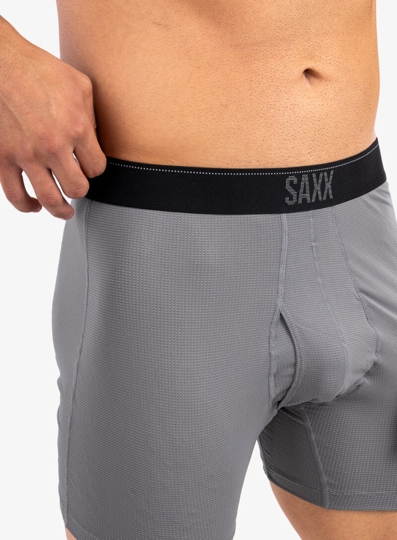 Original Boxeri Saxx Quest Boxer Brief Fly - dark charcoal II