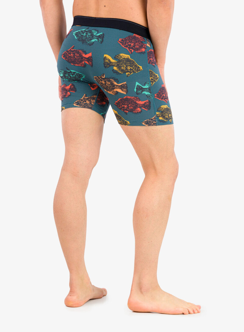 Boxeri Saxx Quest Boxer Brief Fly - shadow fish/storm blue preţ