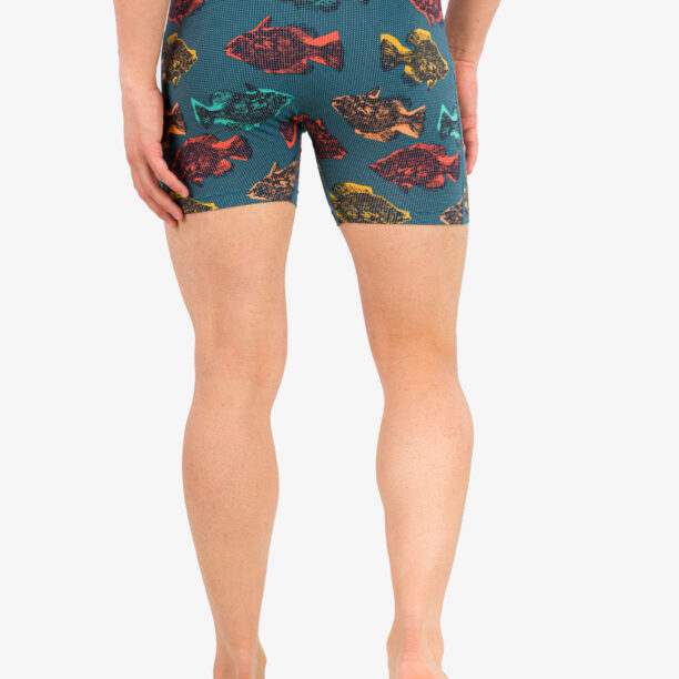 Cumpăra Boxeri Saxx Quest Boxer Brief Fly - shadow fish/storm blue